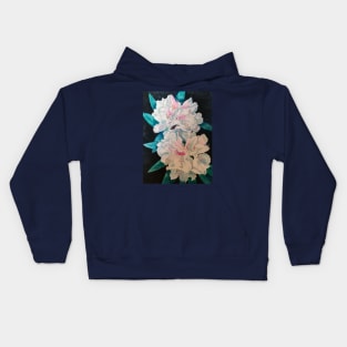 Pink rhodedendron watercolour painting Kids Hoodie